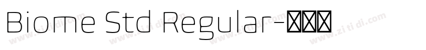 Biome Std Regular字体转换